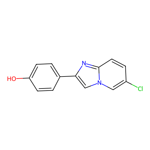 4-(6-Chloroimidazo[1,2-a]pyridin-2-yl)phenol structure
