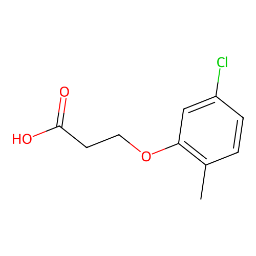 3-(5-Chloro-2-methylphenoxy)propanoic acid structure