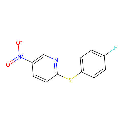 2-[(4-Fluorophenyl)sulfanyl]-5-nitropyridine structure