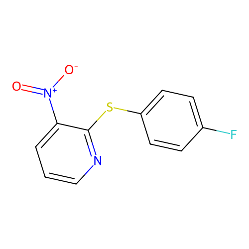 2-[(4-Fluorophenyl)sulfanyl]-3-nitropyridine structure