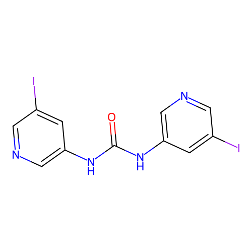N,N'-bis(5-iodopyridin-3-yl)urea structure
