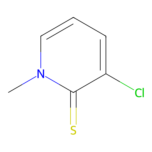 3-chloro-1-methylpyridine-2(1H)-thione structure