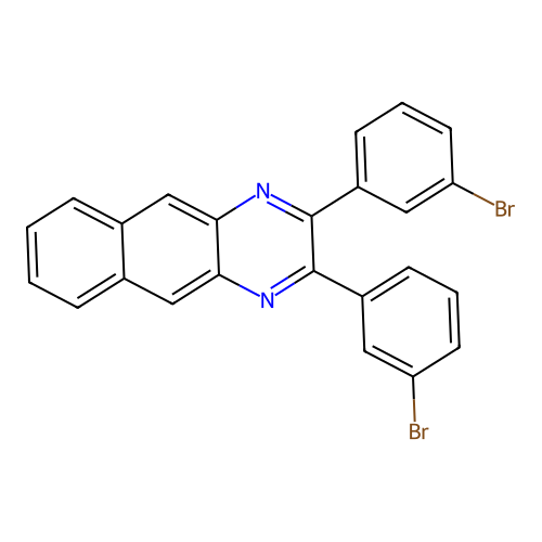 2,3-Bis(3-bromophenyl)benzo[g]quinoxaline structure