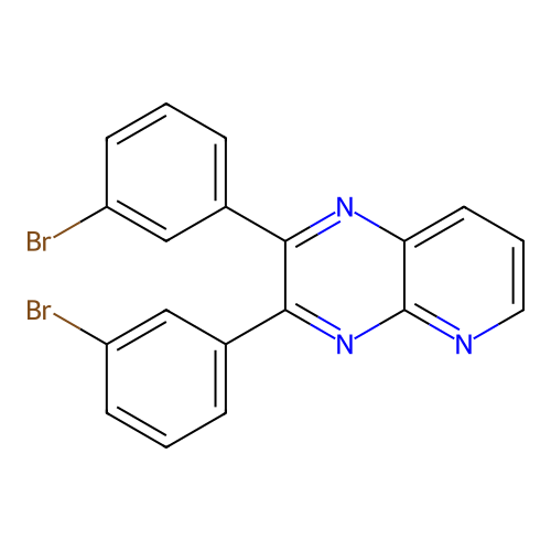 2,3-Bis(3-bromophenyl)pyrido[2,3-b]pyrazine structure