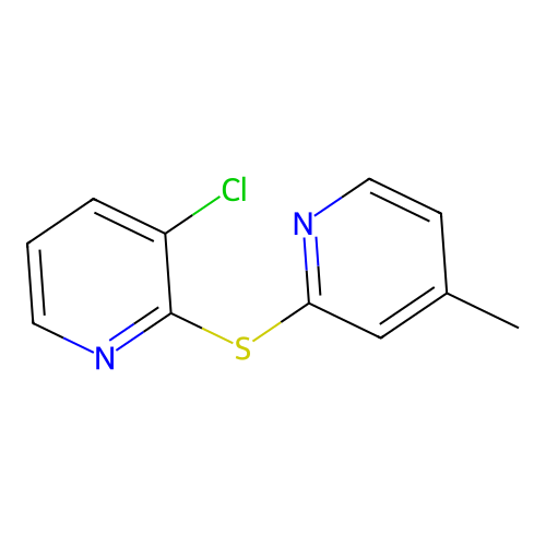 3-Chloro-2-[(4-methylpyridin-2-yl)sulfanyl]pyridine structure