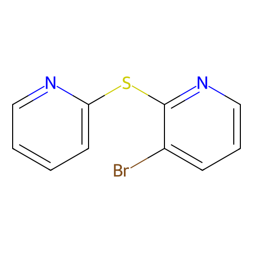 3-Bromopyridin-2-yl pyridin-2-yl sulfide structure