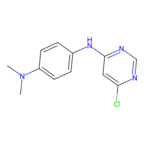 N-(6-chloro-4-pyrimidinyl)-N-[4-(dimethylamino)phenyl]amine structure