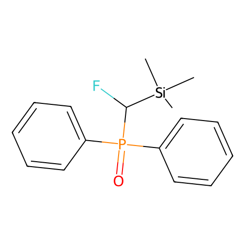 [Diphenylphosphoryl(fluoro)methyl]-trimethylsilane structure