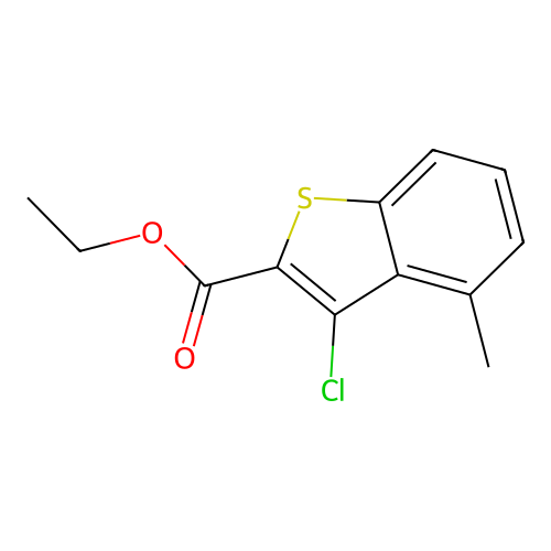 Ethyl 3-chloro-4-methyl-1-benzothiophene-2-carboxylate structure