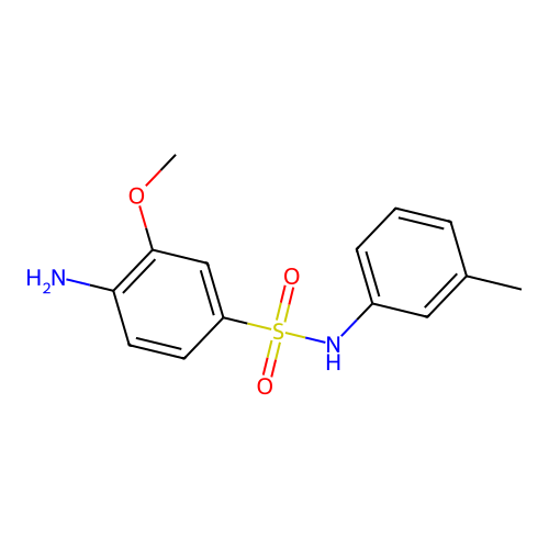 4-amino-3-methoxy-N-(3-methylphenyl)benzenesulfonamide structure