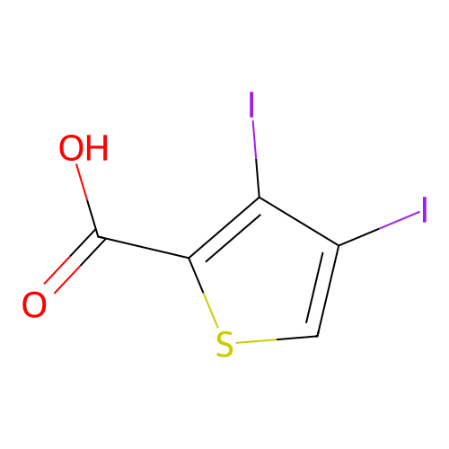 3,4-Diiodothiophene-2-carboxylic acid structure