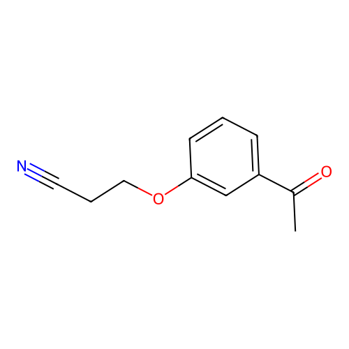 3-(3-Acetylphenoxy)propanenitrile structure