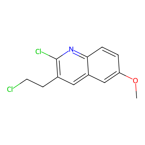 2-Chloro-3-(2-chloroethyl)-6-methoxyquinoline structure