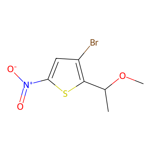 3-Bromo-2-(1-methoxyethyl)-5-nitrothiophene structure