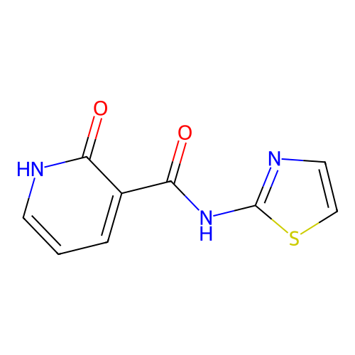 2-hydroxy-N-(1,3-thiazol-2-yl)nicotinamide structure