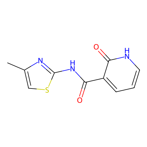 2-hydroxy-N-(4-methyl-1,3-thiazol-2-yl)nicotinamide structure