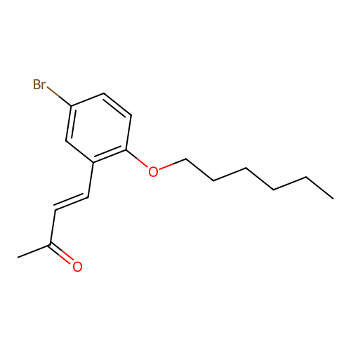 4-[5-Bromo-2-(hexyloxy)phenyl]but-3-en-2-one structure