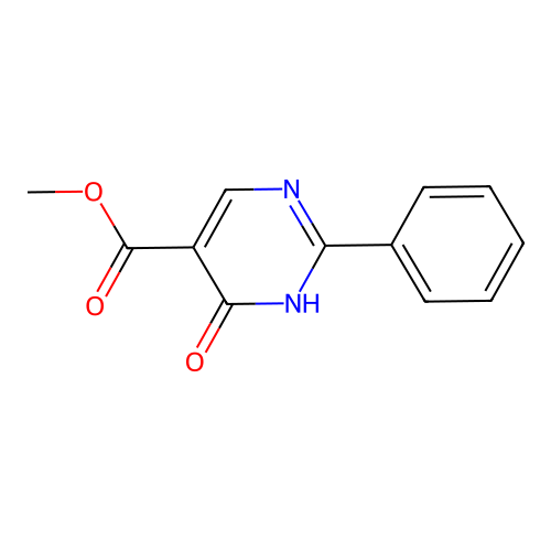 Methyl 4-hydroxy-2-phenylpyrimidine-5-carboxylate structure