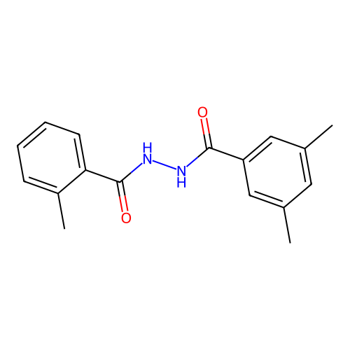 3,5-dimethyl-N'-(2-methylbenzoyl)benzohydrazide structure