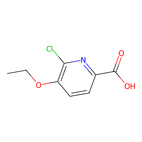 6-Chloro-5-ethoxy-2-pyridinecarboxylic acid structure