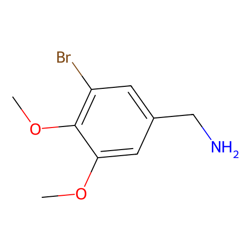 3-Bromo-4,5-dimethoxybenzylamine structure