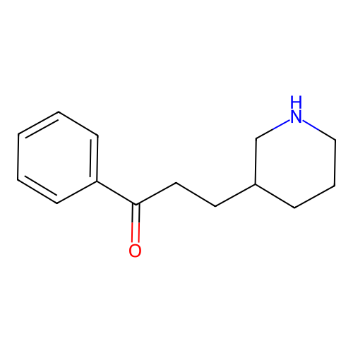 1-Phenyl-3-piperidin-3-ylpropan-1-one structure