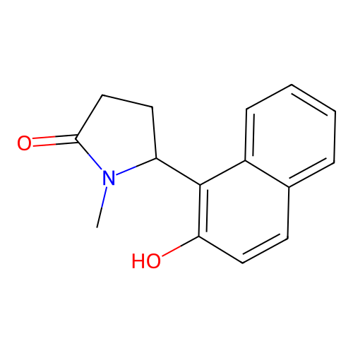 5-(2-Hydroxy-1-naphthalenyl)-1-methyl-2-pyrrolidinone structure