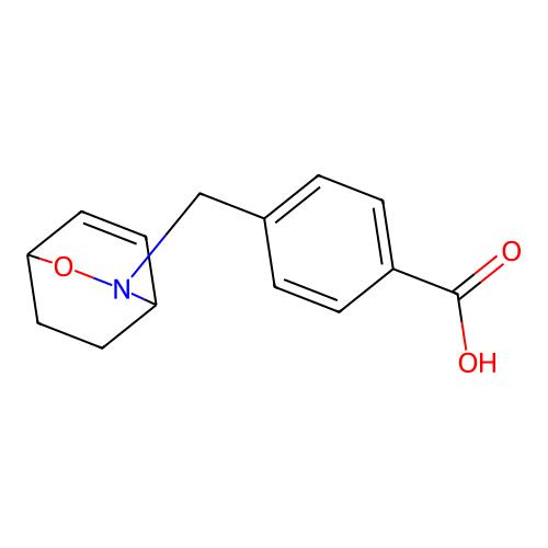 4-(2-Oxa-3-azabicyclo[2.2.2]oct-5-en-3-ylmethyl)benzoic acid structure
