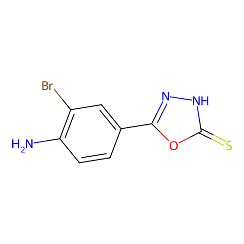 5-(4-Amino-3-bromophenyl)-1,3,4-oxadiazole-2-thiol structure