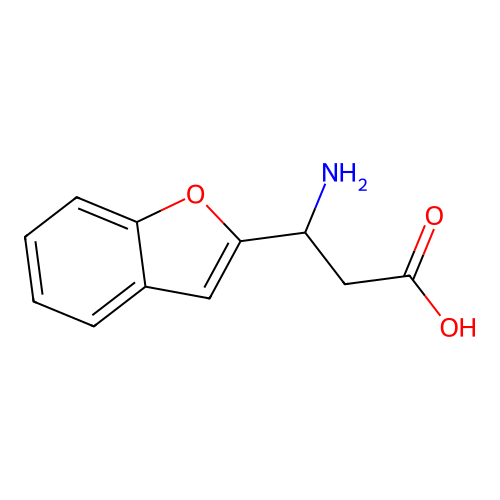 3-Amino-3-(1-benzofuran-2-YL)propanoic acid structure