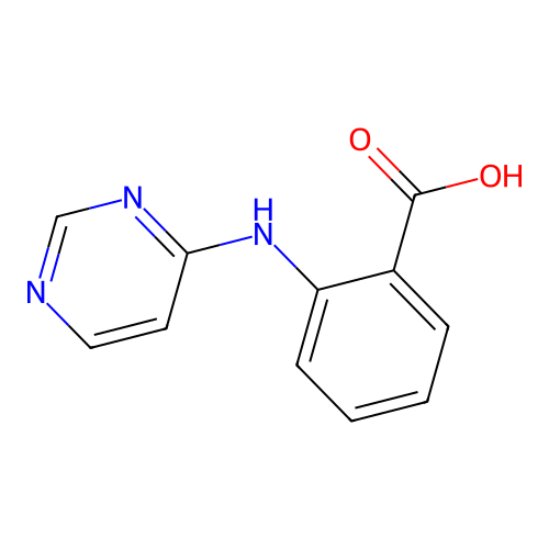2-(4-Pyrimidinylamino)benzoic acid structure