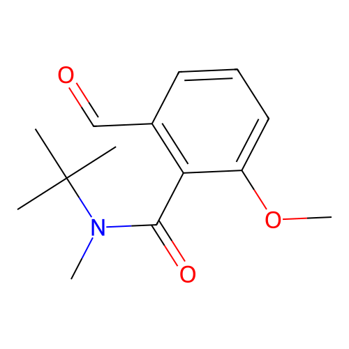 N-(tert-butyl)-2-formyl-6-methoxy-N-methylbenzamide structure