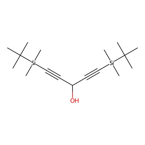 1,5-Di(tert-butyldimethylsilyl)-1,4-pentadiyn-3-ol structure