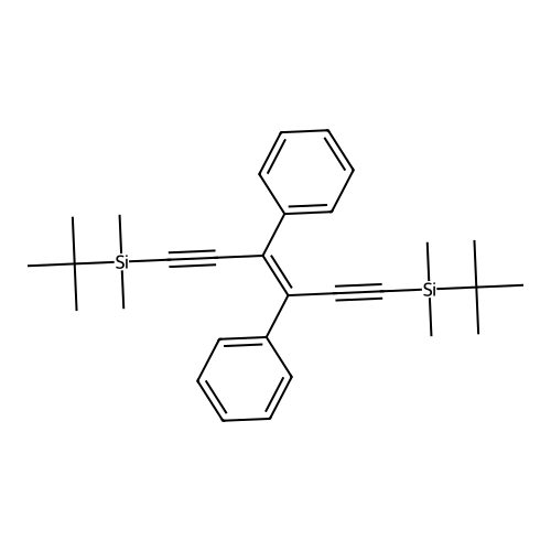 3,4-Diphenyl-1,6-bis(tert-butyldimethylsilyl)-hexen-1,5-diyne structure