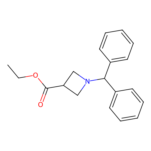 Ethyl 1-benzhydrylazetidine-3-carboxylate structure