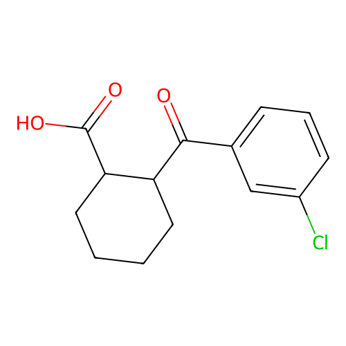 2-(3-Chlorobenzoyl)cyclohexanecarboxylic acid structure