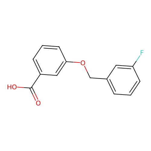 3-[(3-Fluorobenzyl)oxy]benzoic acid structure