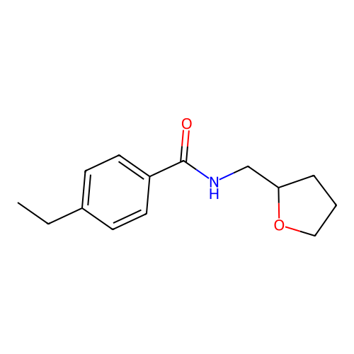 Benzamide, N-tetrahydrofurfuryl-4-ethyl- structure