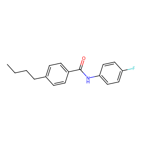 Benzamide, N-(4-fluorophenyl)-4-butyl- structure