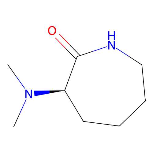 (3R)-3-(dimethylamino)azepan-2-one structure