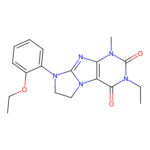 6-(2-Ethoxyphenyl)-2-ethyl-4-methyl-7,8-dihydropurino[7,8-a]imidazole-1,3-dione structure