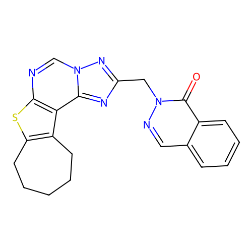 C21H18N6OS structure
