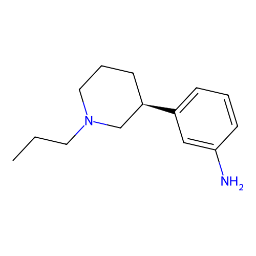 3-((S)-1-Propyl-piperidin-3-yl)-phenylamine structure