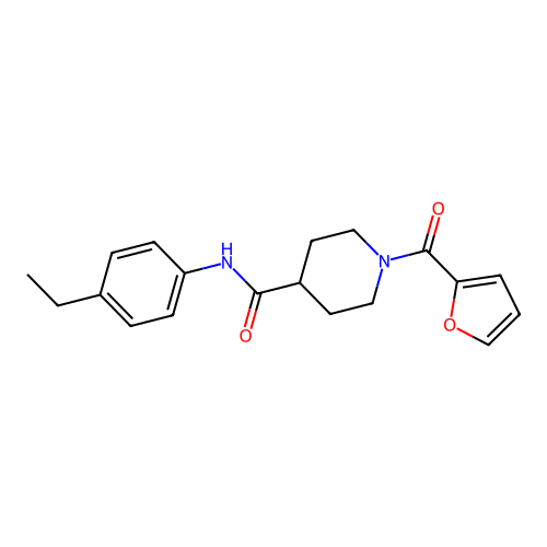 N-(4-ethylphenyl)-1-(furan-2-carbonyl)piperidine-4-carboxamide structure