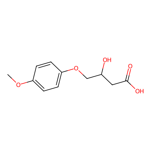3-Hydroxy-4-(4-methoxyphenoxy)butanoic acid structure