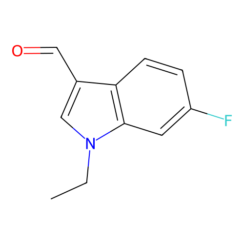 1-Ethyl-6-fluoro-1H-indole-3-carbaldehyde structure