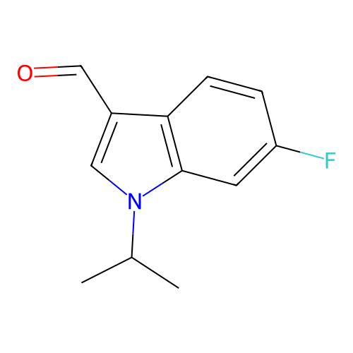6-Fluoro-1-isopropyl-1H-indole-3-carbaldehyde structure