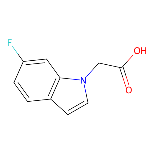 2-(6-fluoro-1H-indol-1-yl)acetic acid structure