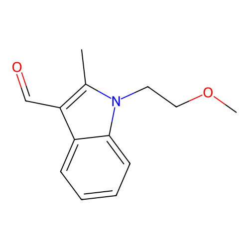 1-(2-Methoxy-ethyl)-2-methyl-1H-indole-3-carbaldehyde structure