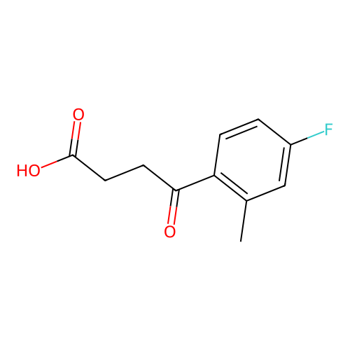 4-(4-Fluoro-2-methyl-phenyl)-4-oxo-butyric acid structure